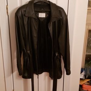 Valerie Steven's Black leather jacket